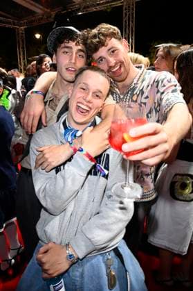 Riccardo Campione, Noah Kraus und Gast bei der Verleihung der Bunte New Faces Awards Film 2025 im Delphi Filmpalast. Berlin, 08.05.2025