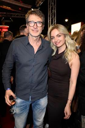 Guido Broscheit und Kim Michele Kneissl bei der Verleihung der Bunte New Faces Awards Film 2025 im Delphi Filmpalast. Berlin, 08.05.2025