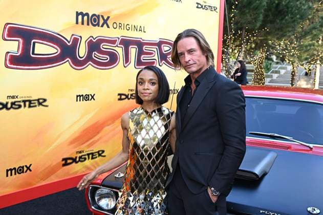 Rachel Hilson und Josh Holloway bei der Premiere der HBO Max Original Serie Duster in den Universal Studios. Universal City, 08.05.2025