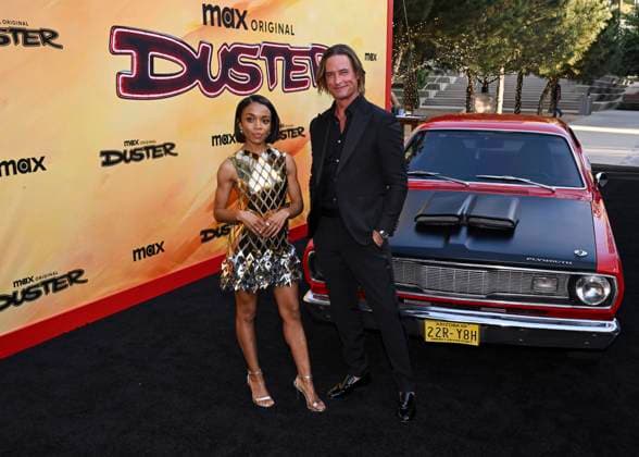 May 8, 2025, Universal City, California, USA: Rachel Hilson and Josh Holloway attend the Los Angeles Premiere Of HBO Original Series Duster Universal City USA - ZUMAb173 20250508_aap_b173_061 Copyright: xBillyxBennightx