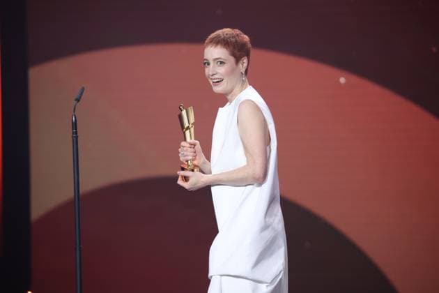 Leonie Benesch Â· SEPTEMBER 5 BESTE WEIBLICHE NEBENROLLE bei Verleihung DEUTSCHER FILMPREIS 2025 in Berlin Copyright: xEventpressxFuhrx