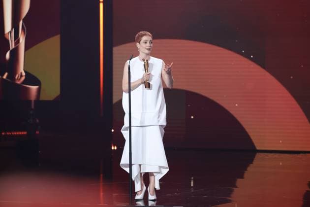 Leonie Benesch Â· SEPTEMBER 5 BESTE WEIBLICHE NEBENROLLE bei Verleihung DEUTSCHER FILMPREIS 2025 in Berlin Copyright: xEventpressxFuhrx