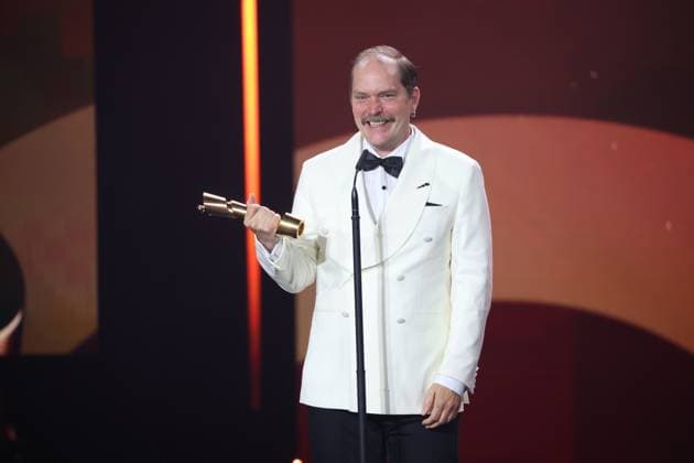 Godehard Giese Â· SAD JOKES BESTE MÄNNLICHE NEBENROLLE bei Verleihung DEUTSCHER FILMPREIS 2025 in Berlin Copyright: xEventpressxFuhrx