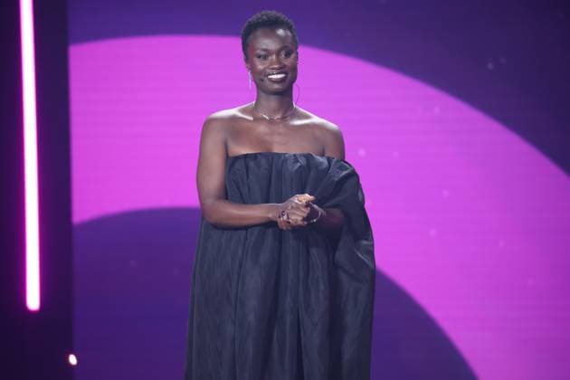 Lorna Ishema Laudatorin BESTER SCHNITT bei Verleihung DEUTSCHER FILMPREIS 2025 in Berlin Copyright: xEventpressxFuhrx