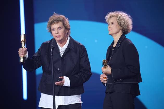 Iris Berben und PETRA KELLY ACT NOW! Produktion: Birgit Schulz âˆ™ Bildersturm Filmproduktion Regie: Doris Metz BESTER DOKUMENTARFILM bei Verleihung DEUTSCHER FILMPREIS 2025 in Berlin Copyright: xEventpressxFuhrx