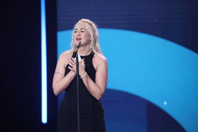 Dascha Dauenhauer Â· ISLANDS BESTE FILMMUSIK bei Verleihung DEUTSCHER FILMPREIS 2025 in Berlin Copyright: xEventpressxFuhrx