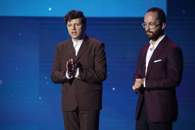 Igor Levit Laudator BESTE FILMMUSIK und Christian Friedel bei Verleihung DEUTSCHER FILMPREIS 2025 in Berlin Copyright: xEventpressxFuhrx