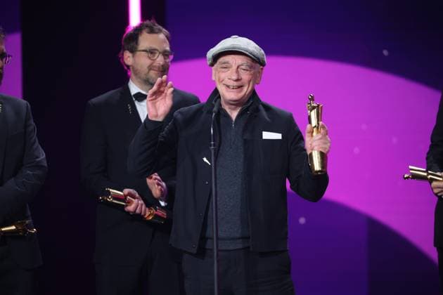 Lars Ginzel, Frank Kruse, Marc Parisotto, Marco Hanelt Â· SEPTEMBER 5 - BESTE TONGESTALTUNG bei Verleihung DEUTSCHER FILMPREIS 2025 in Berlin Copyright: xEventpressxFuhrx