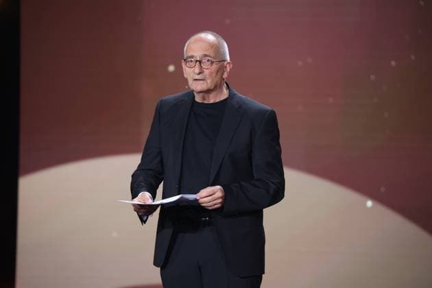 Dominik Graf Laudator 1 EHRENPREIS bei Verleihung DEUTSCHER FILMPREIS 2025 in Berlin Copyright: xEventpressxFuhrx