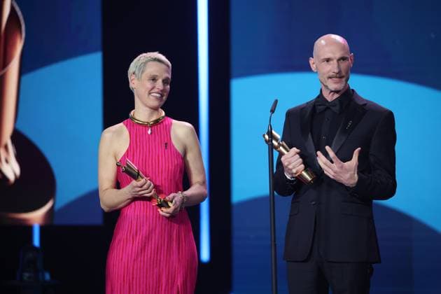 BESTES SZENENBILD Julian R. Wagner (Szenenbild), Melanie Raab (Set Dec) Â· SEPTEMBER 5 bei Verleihung DEUTSCHER FILMPREIS 2025 in Berlin Copyright: xEventpressxFuhrx