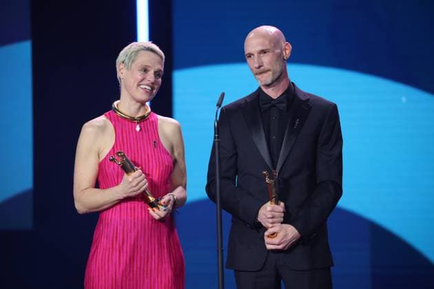 BESTES SZENENBILD Julian R. Wagner (Szenenbild), Melanie Raab (Set Dec) Â· SEPTEMBER 5 bei Verleihung DEUTSCHER FILMPREIS 2025 in Berlin Copyright: xEventpressxFuhrx