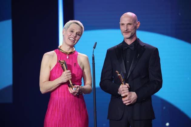 BESTES SZENENBILD Julian R. Wagner (Szenenbild), Melanie Raab (Set Dec) Â· SEPTEMBER 5 bei Verleihung DEUTSCHER FILMPREIS 2025 in Berlin Copyright: xEventpressxFuhrx