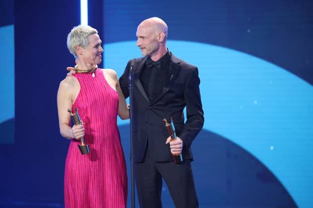 BESTES SZENENBILD Julian R. Wagner (Szenenbild), Melanie Raab (Set Dec) Â· SEPTEMBER 5 bei Verleihung DEUTSCHER FILMPREIS 2025 in Berlin Copyright: xEventpressxFuhrx