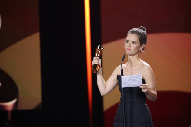 Liv Lisa Fries Â· IN LIEBE, EURE HILDE BESTE WEIBLICHE HAUPTROLLE bei Verleihung DEUTSCHER FILMPREIS 2025 in Berlin Copyright: xEventpressxFuhrx