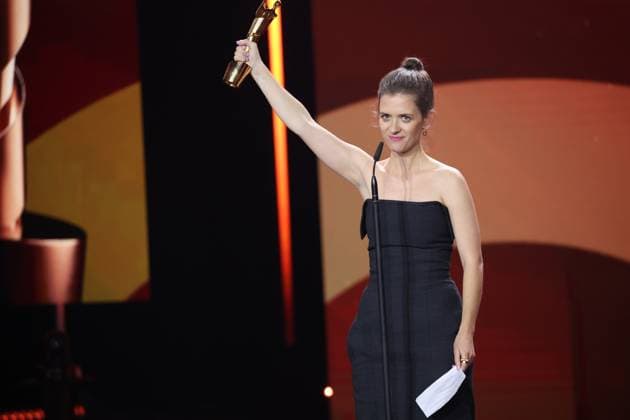 Liv Lisa Fries Â· IN LIEBE, EURE HILDE BESTE WEIBLICHE HAUPTROLLE bei Verleihung DEUTSCHER FILMPREIS 2025 in Berlin Copyright: xEventpressxFuhrx
