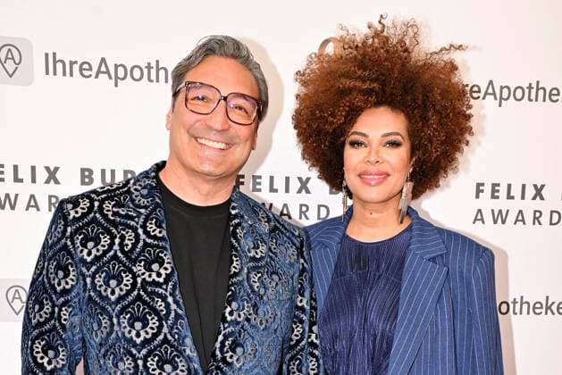 Mousse T. und Khadra Sufi beim Felix Burda Award am 9.05.2025 in Berlin Felix Burda Award 2025 in Berlin