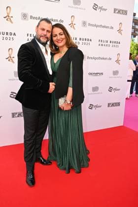 Manuel Cortez und Saina Bayatpour beim Felix Burda Award am 9.05.2025 in Berlin Felix Burda Award 2025 in Berlin