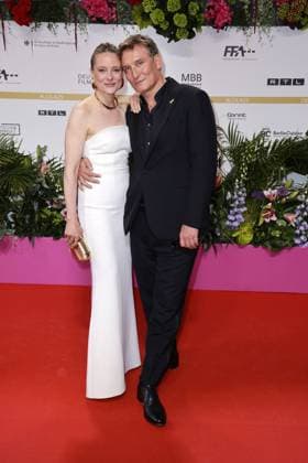 Anne Ratte-Polle und Oliver Masucci bei der Deutscher Filmpreis Verleihung am 9.05.2025 in Berlin Deutscher Filmpreis 2025 in Berlin