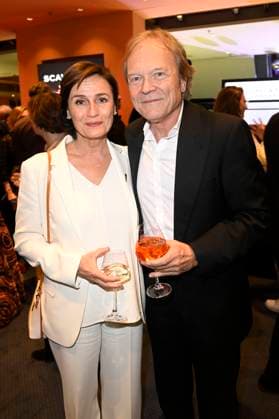 Sandra Maischberger mit Ehemann Samuel Kerhart bei der 75. Verleihung des Deutschen Filmpreises 2025 im Theater am Potsdamer Platz. Berlin, 09.05.2025