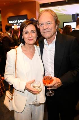 Sandra Maischberger mit Ehemann Samuel Kerhart bei der 75. Verleihung des Deutschen Filmpreises 2025 im Theater am Potsdamer Platz. Berlin, 09.05.2025