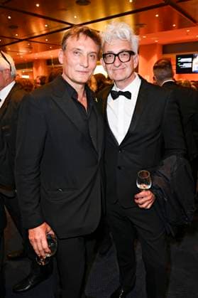 Oliver Masucci und Dominic Raacke bei der 75. Verleihung des Deutschen Filmpreises 2025 im Theater am Potsdamer Platz. Berlin, 09.05.2025