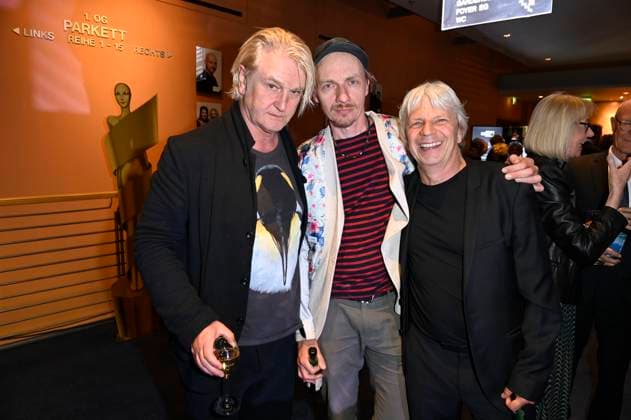 Detlev Buck, Dietrich Brüggemann und Andreas Dresen bei der 75. Verleihung des Deutschen Filmpreises 2025 im Theater am Potsdamer Platz. Berlin, 09.05.2025
