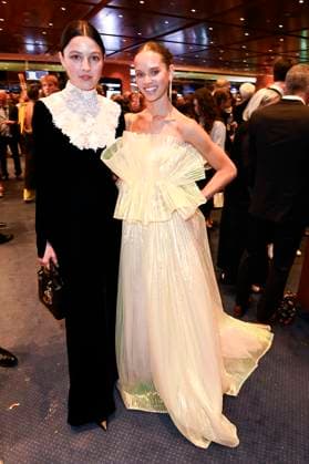 Lary Müller und Taynara Wolf bei der 75. Verleihung des Deutschen Filmpreises 2025 im Theater am Potsdamer Platz. Berlin, 09.05.2025