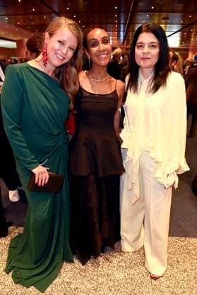 Nina Eichinger, Hadnet Tesfai und Jasmin Tabatabai bei der 75. Verleihung des Deutschen Filmpreises 2025 im Theater am Potsdamer Platz. Berlin, 09.05.2025