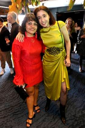 Sara Fazilat und Dorka Gryllus bei der 75. Verleihung des Deutschen Filmpreises 2025 im Theater am Potsdamer Platz. Berlin, 09.05.2025