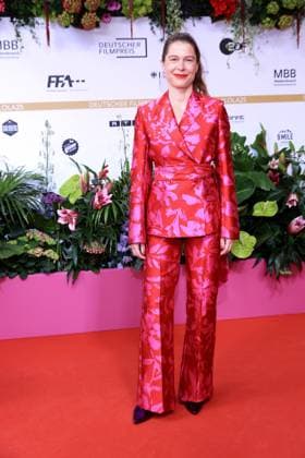 09.05.2025, Meike Droste bei der 75. Verleihung Deutscher Filmpreis, 2025, in Berlin, Roter Teppich, Berlin Deutschland, Germany