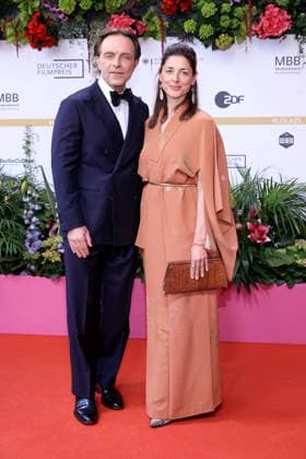 09.05.2025, Aleksandar Jovanovic und Katharina Nesytowa bei der 75. Verleihung Deutscher Filmpreis, 2025, in Berlin, Roter Teppich, Berlin Deutschland, Germany