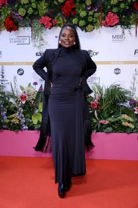 09.05.2025, Nikeata Thompson bei der 75. Verleihung Deutscher Filmpreis, 2025, in Berlin, Roter Teppich, Berlin Deutschland, Germany