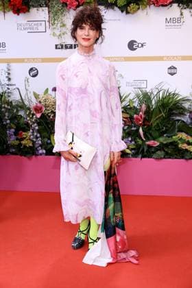 09.05.2025, Bibiana Beglau bei der 75. Verleihung Deutscher Filmpreis, 2025, in Berlin, Roter Teppich, Berlin Deutschland, Germany