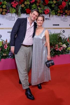 09,05.2025, Sebastian Schwarz und Marie Burchard bei der 75. Verleihung Deutscher Filmpreis, 2025, in Berlin, Roter Teppich, Berlin Deutschland, Germany