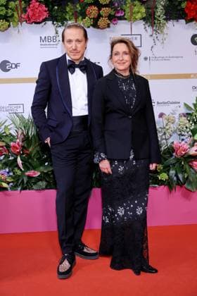 09,05.2025, Timo Jacobs und Barbara Philipp bei der 75. Verleihung Deutscher Filmpreis, 2025, in Berlin, Roter Teppich, Berlin Deutschland, Germany