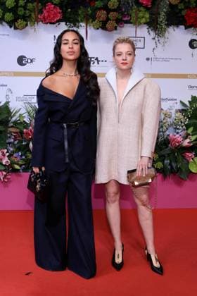 09,05.2025, Gizem Emre, Jella Haase, bei der 75. Verleihung Deutscher Filmpreis, 2025, in Berlin, Roter Teppich, Berlin Deutschland, Germany