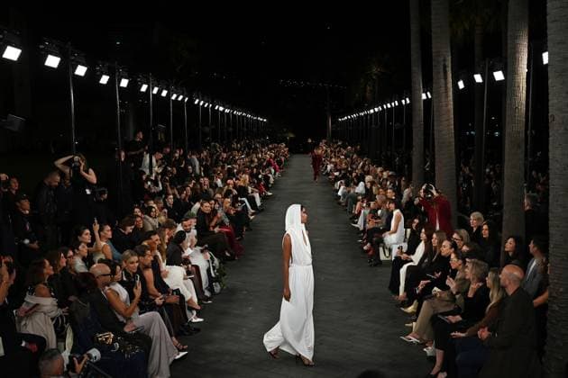 AUSTRALIAN FASHION WEEK 2025, Models walk the runway during the Carla Zampatti Runway Show as part of Australian Fashion Week 2025 in Sydney, Monday, May 12, 2025. ( NO ARCHIVING SYDNEY NEW SOUTH WALES AUSTRALIA  Copyright: xSTEVENxSAPHOREx 20250512199945514127