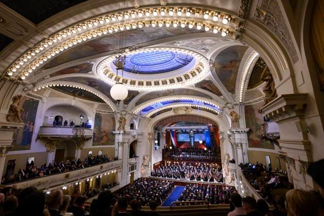 Chief Conductor Semyon Bychkov conducts Bedrich Smetana s My Country performed by Czech Philharmonic Orchestra during opening concert of 80th international music festival Prague Spring, in Prague, Czech Republic, May 12, 2025. (CTKxPhoto MichalxKamaryt) CTKPhotoP2025051208087  CTKPhotoP2025051208087