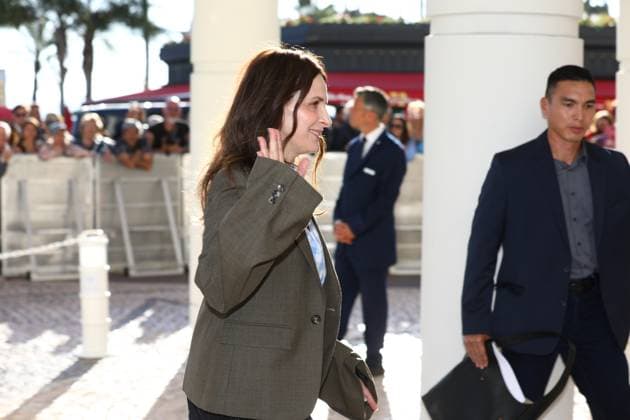 May 12, 2025, Cannes, Cote D azur, France: Jury President JULIETTE BINOCHE poses for photos ahead of the official Jury Dinner of the 78th Annual Cannes Film Festival in Cannes, France Cannes France - ZUMAc179 20250512_zep_c179_074 Copyright: xMickaelxChavetx