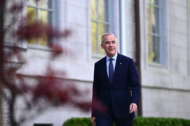 May 13, 2025, Ottawa, On, CANADA: Canadian Prime Minister Mark Carney, arrives for the cabinet swearing-in ceremony at Rideau Hall in Ottawa on Tuesday, May 13, 2025. Ottawa CANADA  - ZUMAc35_ 20250513_zaf_c35_028 Copyright: xSpencerxColbyx
