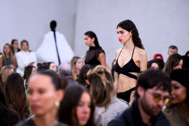 AUSTRALIAN FASHION WEEK 2025, Models walk the runway during the Bianca Spender fashion show at Australian Fashion Week 2025 in Sydney, Wednesday, May 14, 2025. ( NO ARCHIVING SYDNEY NEW SOUTH WALES AUSTRALIA  Copyright: xBIANCAxDExMARCHIx 20250514171302644633