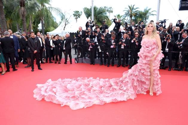 Opening Ceremony And Partir Un Jour (Leave One Day) Red Carpet in Cannes - 13 May 2025 Heidi Klum attends the red carpet for the opening ceremony and Partir Un Jour (Leave One Day) screening at the 78th annual Cannes Film Festival at Palais des Festivals. Cannes France Copyright: xCaseyxFlaniganx xSOPAxImagesx Cannes1_041