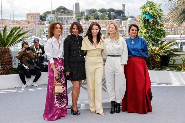 Cannes - Jury Photocall Leïla Slimani, Jury Member, Halle Berry, Jury President, Juliette Binoche, Jury Member, Alba Rohrwacher and Payal Kapadia pose during the Jury photocall at the 78th annual Cannes Film Festival at on May 13, 2025 in Cannes, France. Photo by Anne Barson ABACAPRESS.COM Cannes France  Copyright: xBarsonxAnne ABACAx