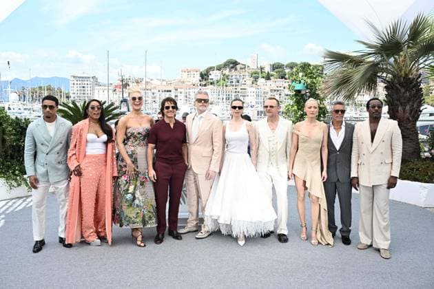 RECORD DATE NOT STATED Cannes - Mission Impossible The Final Reckoning Photocall Tom Cruise, Hayley Atwell, Simon Pegg, Pom Klementieff, Angela Bassett, Greg Tarzan Davis, Esai Morales, Hannah Waddingham, Tramell Tillman, David Ellison and Christopher McQuarrie posing at the photocall for Mission: Impossible - The Final Reckoning, presented Out of Competition, Cannes, France on May 14, 2025 as part of the 78th Cannes Film Festival. Photo by David Niviere ABACAPRESS.COM Cannes France  Copyright: xNivierexDavid ABACAPRESS.COMx