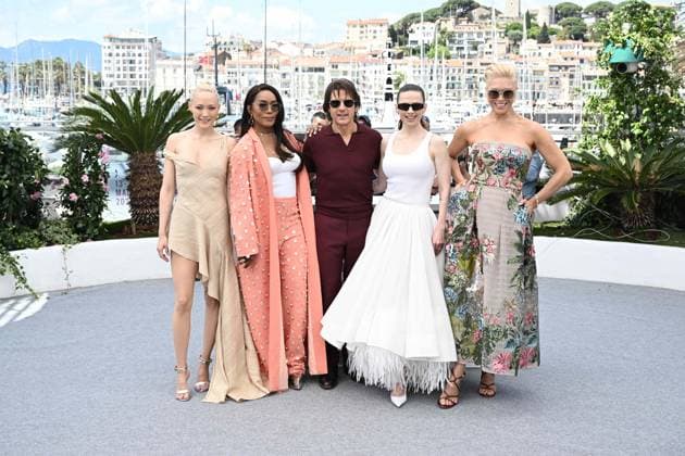Entertainment Bilder des Tages RECORD DATE NOT STATED Cannes - Mission Impossible The Final Reckoning Photocall Pom Klementieff, Angela Bassett, Tom Cruise, Hayley Atwell and Hannah Waddingham posing at the photocall for Mission: Impossible - The Final Reckoning, presented Out of Competition, Cannes, France on May 14, 2025 as part of the 78th Cannes Film Festival. Photo by David Niviere ABACAPRESS.COM Cannes France  Copyright: xNivierexDavid ABACAPRESS.COMx