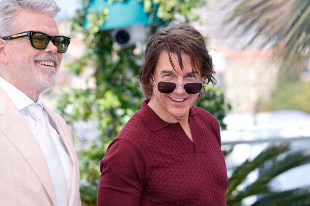 Christopher McQuarrie und Tom Cruise beim Photocall zum Kinofilm Mission: Impossible 8 - The Final Reckoning auf dem Festival de Cannes 2025 78. Internationale Filmfestspiele von Cannes am Palais des Festivals. Cannes, 14.05.2025