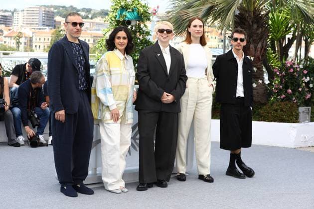 May 14, 2025, Cannes, Cote D azur, France: President MOLLY MANNING-WALKER and her jury members VANJA KALUDJERCIC and NAHUEL PEREZ pose during the photocall for Un Certain Regard Jury photocall at the 78th Annual Cannes Film Festival at Palais des Festivals in Cannes, France Cannes France - ZUMAc179 20250514_zep_c179_125 Copyright: xMickaelxChavetx