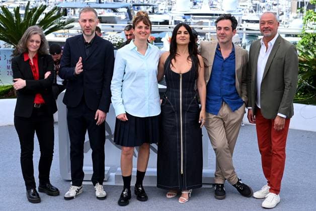 Cannes, France: Cannes, 78th Cannes Film Festival 2025, Photocall Jury CamÃ ra d Or In the photo: Alice Rohrwacher, GÃ raldine Nakache, FrÃ dÃ ric Mercier, Tommaso Vergallo, Pascale Marin, Rachid Hami, Cannes France  - ZUMAp169 20250514_zea_p169_445 Copyright: xTerenghi Ipax