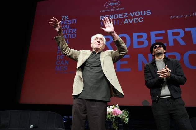 Cannes - Master Class With Robert De Niro Robert De Niro , JR attend at his Master Class during of the 78th annual Cannes Film Festival on May 14, 2025 in Cannes, France. Photo by Jean-Philippe Pariente Pool ABACAPRESS.COM Cannes France  Copyright: xDominexJerome ABACAx