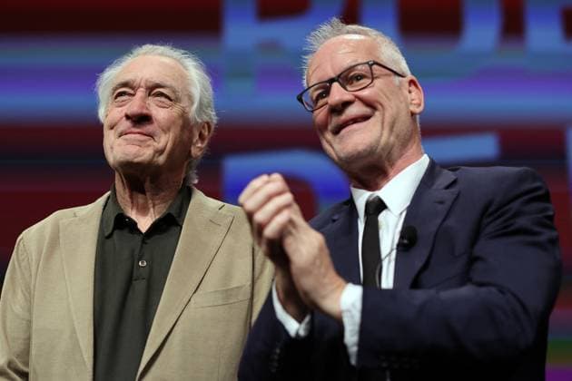 Cannes - Master Class With Robert De Niro Robert De Niro , Thierry Fremaux attend at his Master Class during of the 78th annual Cannes Film Festival on May 14, 2025 in Cannes, France. Photo by Jean-Philippe Pariente Pool ABACAPRESS.COM Cannes France  Copyright: xDominexJerome ABACAx
